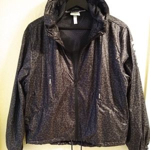 Adidas leopard print running jacket